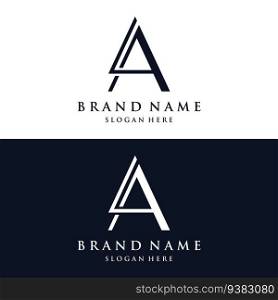 Logo initial initial letter A monogram or modern geometry.Logo for brand , fashion , business card , company.