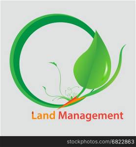 Logo Land Management. Logo of land management with natural elements. Use for companies and websites.