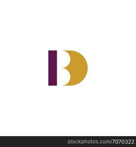 logo letter b and d bd logotype icon design