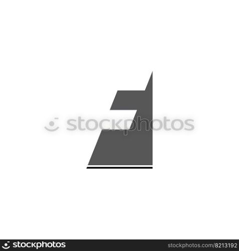 logo letter f black icon design vector element