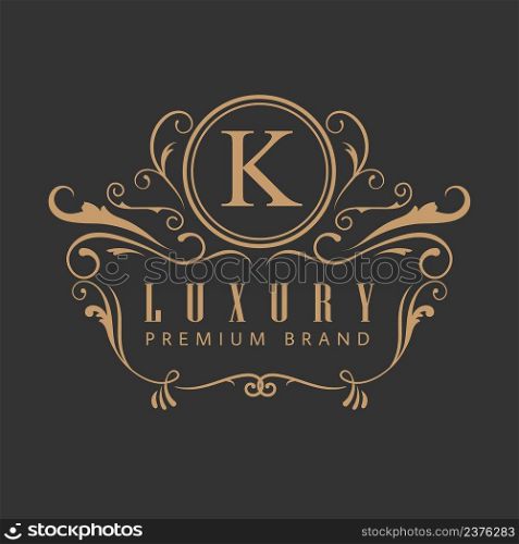 Logo luxury elegant design vintage label vector illustration