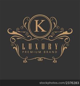 Logo luxury elegant design vintage label vector illustration