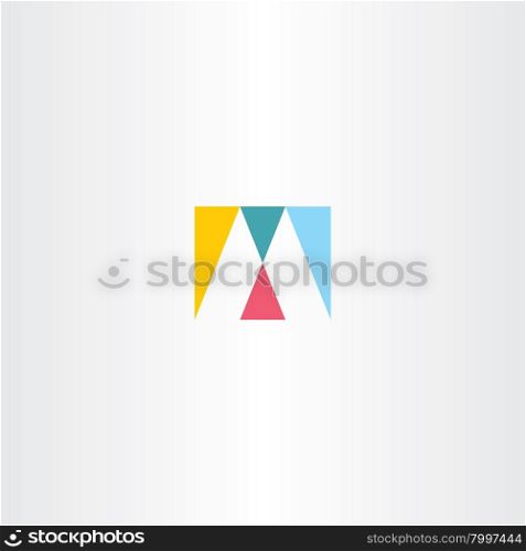logo m letter m logotype sign icon vector design logo