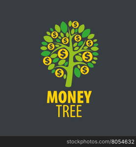 logo money tree. logo design template money tree. Vector illustration