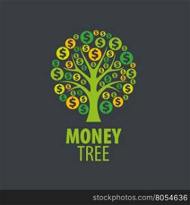 logo money tree. logo design template money tree. Vector illustration