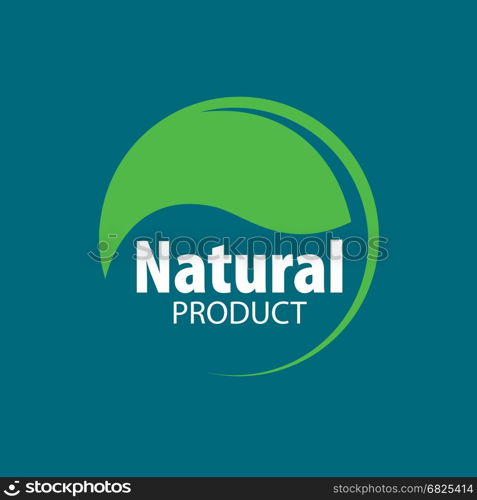 logo natural product. template design of logo natural product. Vector illustration icon