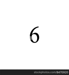 logo number illustration vector design