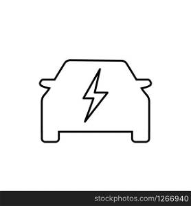 logo of electric zero emission car vector illustration