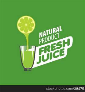 logo of fresh juice. logo design template fresh juice. Vector illustration