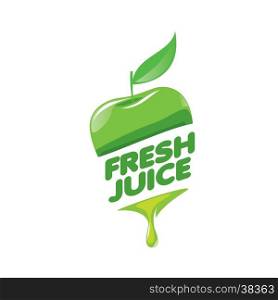 logo of fresh juice. logo design template fresh juice. Vector illustration of icon
