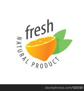 logo of fresh juice. vector icon fresh juice from natural products