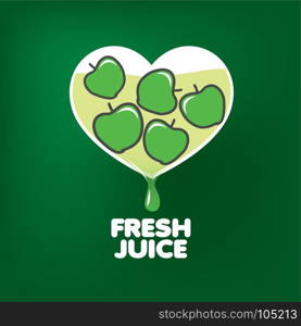 logo of fresh juice. vector icon fresh juice from natural products