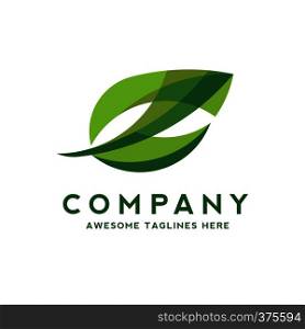 Logo of green leaf ecology nature element vector icon. Design shape leaf logo and abstract organic leaf logo.