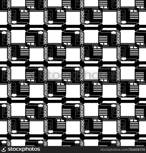 Logo printer pattern seamless background texture repeat wallpaper geometric vector. Logo printer pattern seamless vector