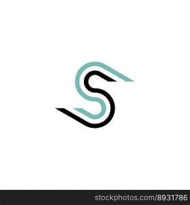 logo s letter icon vector design