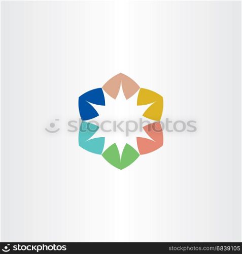 logo star colorful symbol element