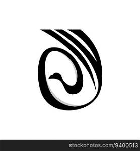 Logo Swan Vector Desain Template illustration