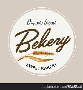 Logo symbol Bakery template. Bread and bun collection. home made , creative watercolor vector illustration design