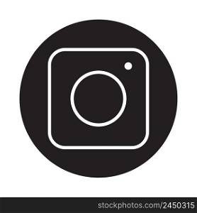 Logo symbol. Social media app. Gradient black.  Social network camera icon. Vector illustration. stock image. EPS 10.. Logo symbol. Social media app. Gradient black.  Social network camera icon. Vector illustration. stock image. 