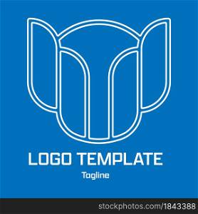 logo template for a business, company or corporation. Flat style