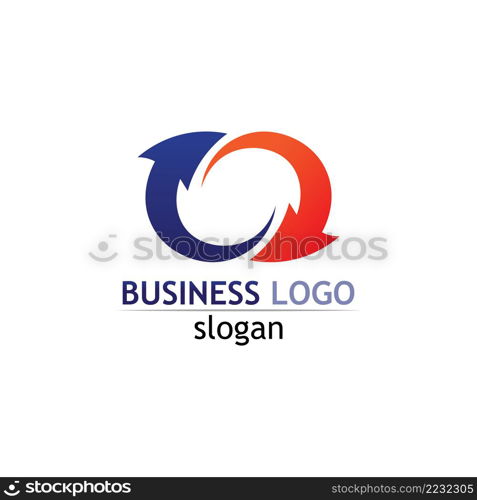 Logo type vector design business, company, identity, style icon logo creative