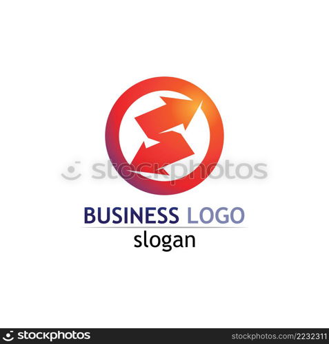 Logo type vector design business, company, identity, style icon logo creative