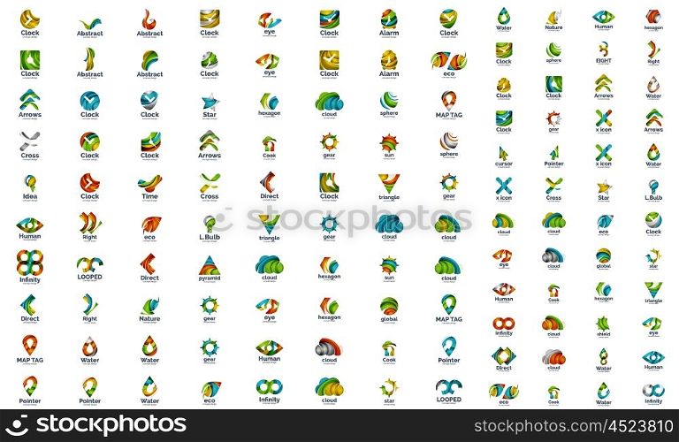 Logo vector set, abstract business icons