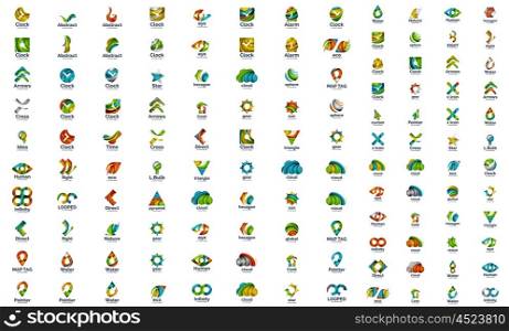 Logo vector set, abstract business icons