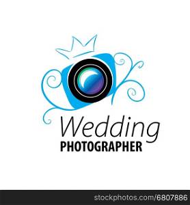 logo wedding photographer. logo wedding photographer. Vector illustration of icon