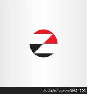logo z red black icon letter logotype