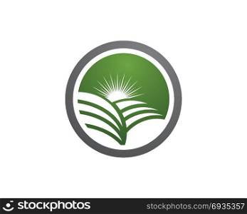 Logos nature element vector icon. Logos of green leaf ecology nature element vector icon