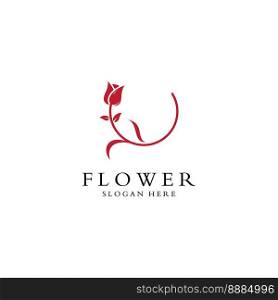 Logos of flowers, roses, lotus flowers, and other types of flowers. By using the concept of vector design.
