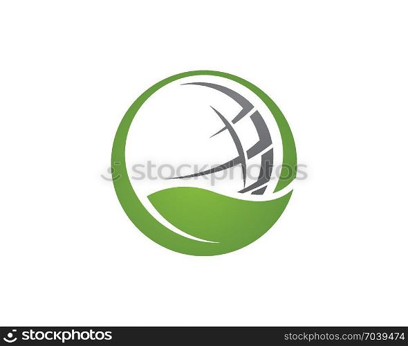 Logos of green ecology. Logos of green leaf ecology nature element vector icon