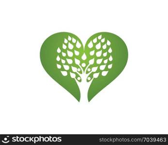 Logos of green leaf ecology . Logos of green leaf ecology nature element vector icon