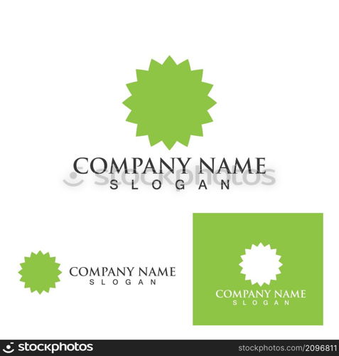 logos of green leaf ecology nature element vector