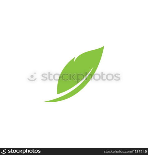 Logos of green leaf ecology nature element vector icon