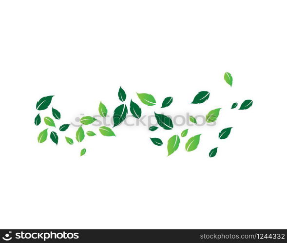 Logos of green leaf ecology nature element vector icon