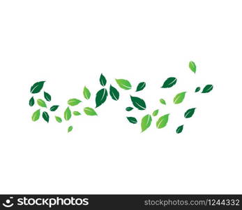 Logos of green leaf ecology nature element vector icon