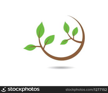 Logos of green leaf ecology nature element vector icon