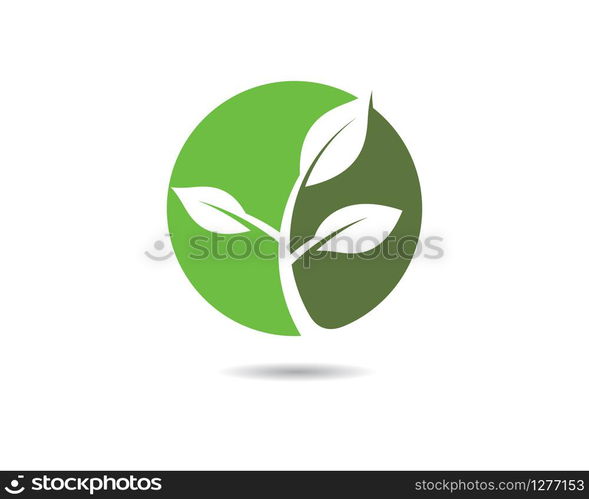 Logos of green leaf ecology nature element vector icon