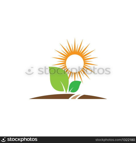 Logos of green leaf ecology nature element vector icon