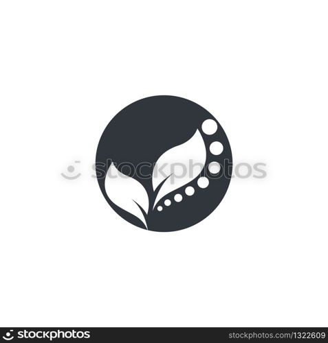 Logos of green leaf ecology nature element vector icon