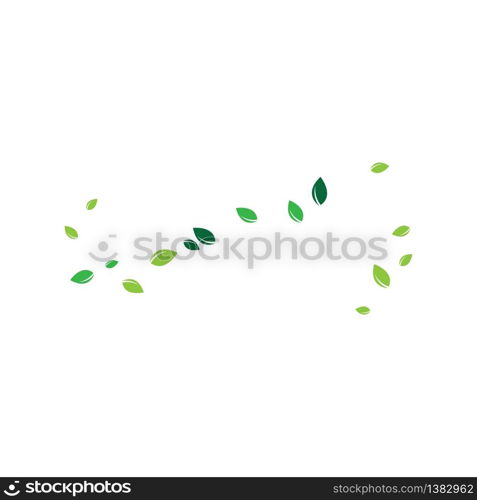 Logos of green leaf ecology nature element vector icon