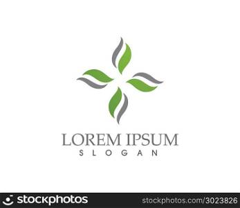Logos of green leaf ecology nature element vector icon..