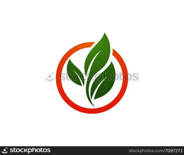 Logos of green leaf ecology nature element vector icon