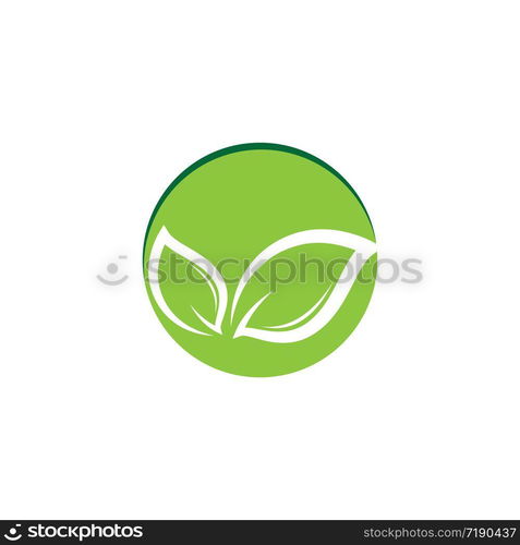 Logos of green leaf ecology nature element vector icon