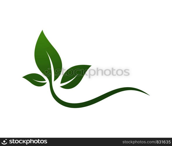 Logos of green leaf ecology nature element vector icon