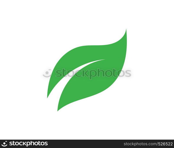 Logos of green Tree leaf ecology nature element vector