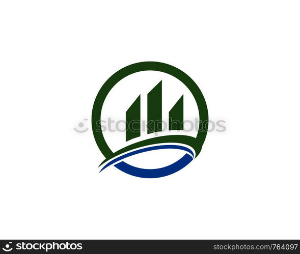 Logos of green Tree leaf ecology nature element vector