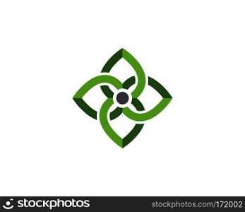 Logos of green Tree leaf ecology nature element vector icon